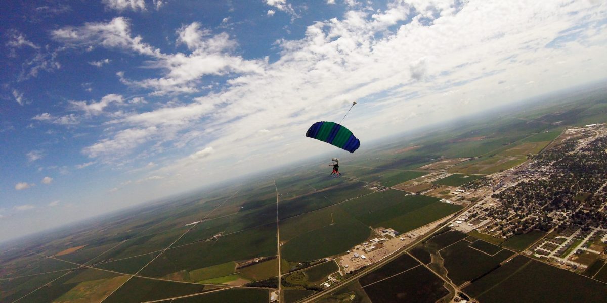 Skydiving Above the Cornfields at Skydive Atlas in Holdrege, Nebraska